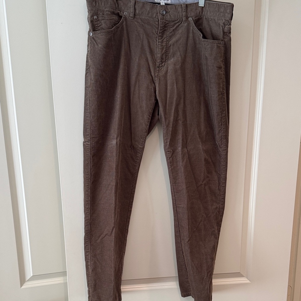 Peter Millar Men's Brown Corduroy Trousers